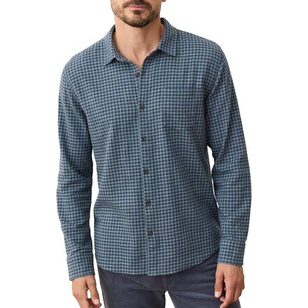 Classic Stretch Selvage Gingham Long-Sleeve Shirt - Men's