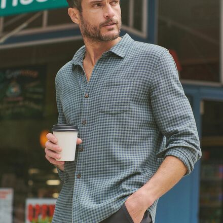 Marine Layer - Classic Stretch Selvage Gingham Long-Sleeve Shirt - Men's