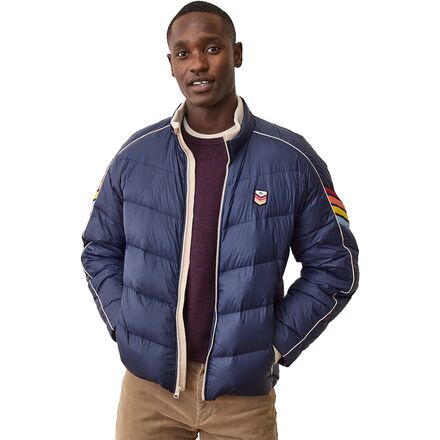 Sporty Nylon Puffer Mock Jacket - Men's