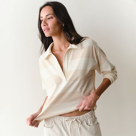 Marine Layer - Cloud 9 Jersey Long-Sleeve Polo - Women's