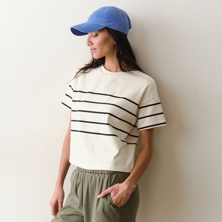 Marine Layer - Cloud 9 Jersey Stripe Crew T-Shirt - Women's
