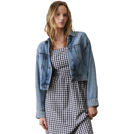 Cropped Denim Jacket - Women's