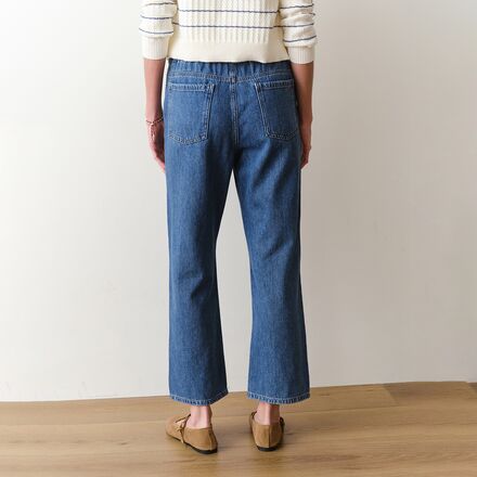 Marine Layer - Denim Drawstring Straight Leg Pant - Women's