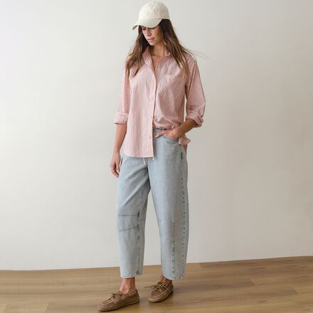 Marine Layer - Drawstring Denim Barrel Pant - Women's