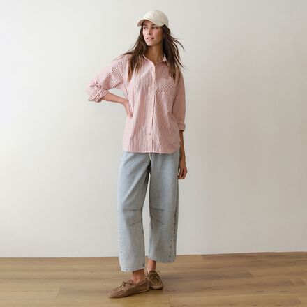 Marine Layer - Drawstring Denim Barrel Pant - Women's