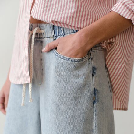 Marine Layer - Drawstring Denim Barrel Pant - Women's
