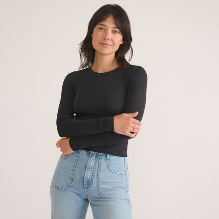 Marine Layer - Lexi Rib Sun-In Long-Sleeve Crew Top - Women's