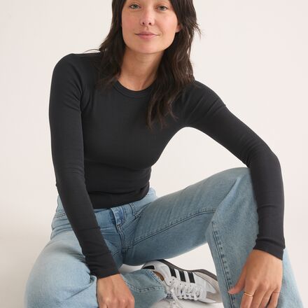 Marine Layer - Lexi Rib Sun-In Long-Sleeve Crew Top - Women's