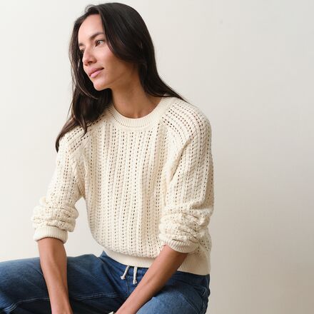 Marine Layer - Textured Stitch Crewneck Sweater - Women's