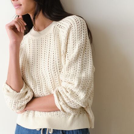 Marine Layer - Textured Stitch Crewneck Sweater - Women's