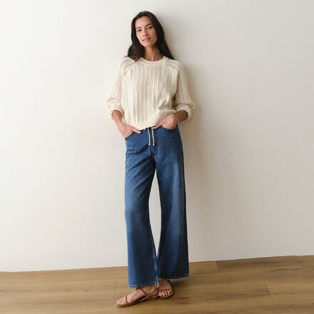 Marine Layer - Textured Stitch Crewneck Sweater - Women's