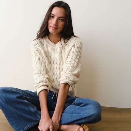 Marine Layer - Textured Stitch Crewneck Sweater - Women's