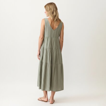 Marine Layer - Button Through Corinne Dobby Dress - Women's