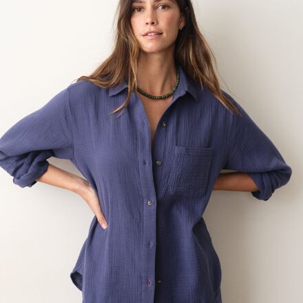 Marine Layer - Jane Relaxed Double Cloth Shirt - Women's