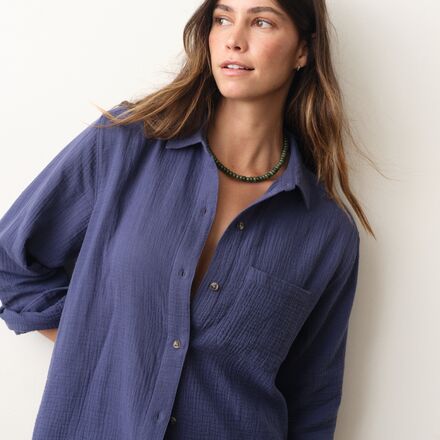 Marine Layer - Jane Relaxed Double Cloth Shirt - Women's