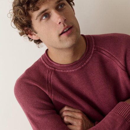 Marine Layer - Garment Dye Roll Neck Sweater - Men's