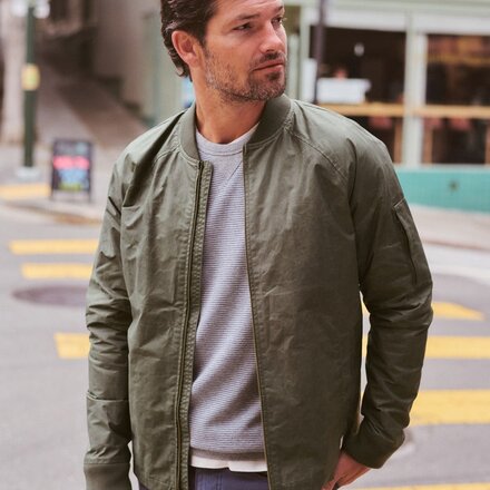 Marine Layer - Glenn Wax Canvas Bomber - Men's