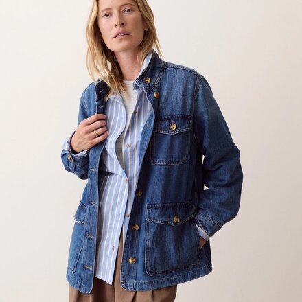 Marine Layer - Blake Denim Utility Jacket - Women's