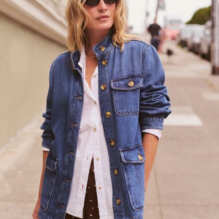 Marine Layer - Blake Denim Utility Jacket - Women's