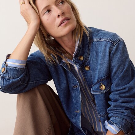 Marine Layer - Blake Denim Utility Jacket - Women's