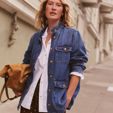 Marine Layer - Blake Denim Utility Jacket - Women's