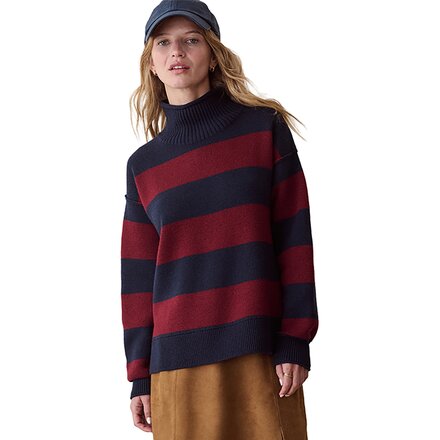 Mid Gauge Rugby Rollneck Top - Women's