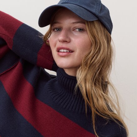 Marine Layer - Mid Gauge Rugby Rollneck Top - Women's