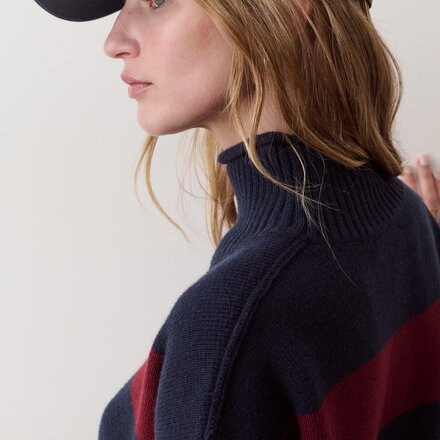 Marine Layer - Mid Gauge Rugby Rollneck Top - Women's