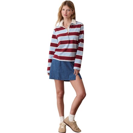 Marine Layer - Miracle Jersey Long-Sleeve Polo - Women's