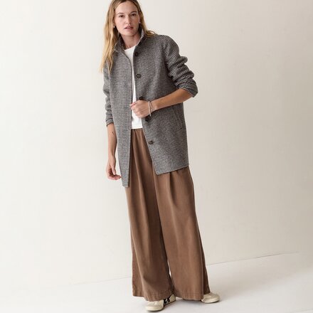 Marine Layer - Stephanie Cocoon Plaid Wool Coat - Women's