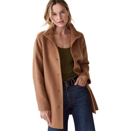 Stephanie Cocoon Wool Coat - Women's