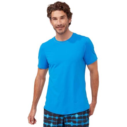 Manduka - Tech T-Shirt - Men's - Be Bold Blue