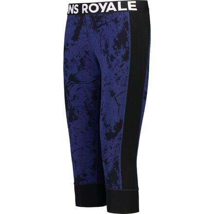 Mons Royale W Cascade Merino Flex 200 3/4 Legging Black Underställ