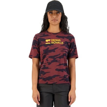 Mons Royale - Icon Relaxed T-Shirt - Women's - Chocolate Camo