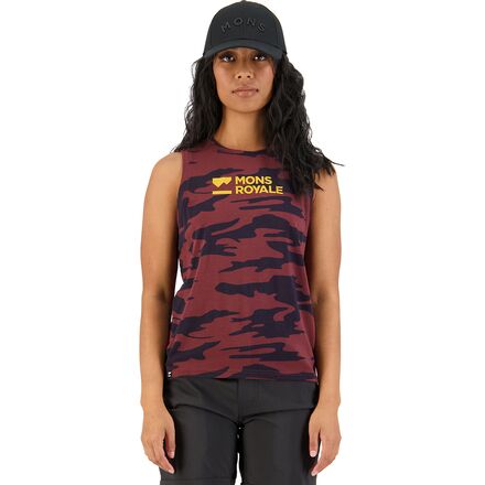 Mons Royale - Icon Relaxed Tank Top - Women's - Chocolate Camo