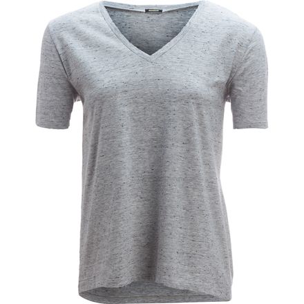 Monrow - Spec Heather Oversized V-Neck - Women's