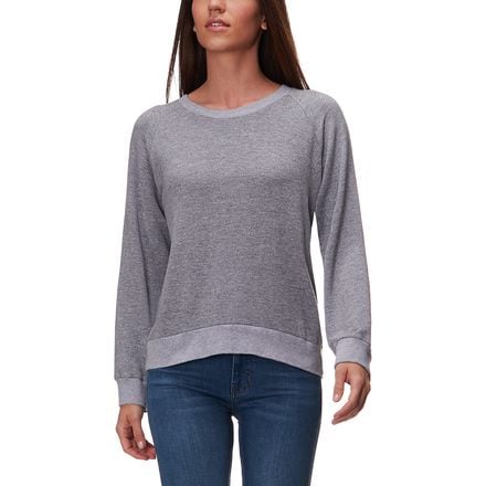Monrow - Sweatshirt with Lace Up Back - Women's