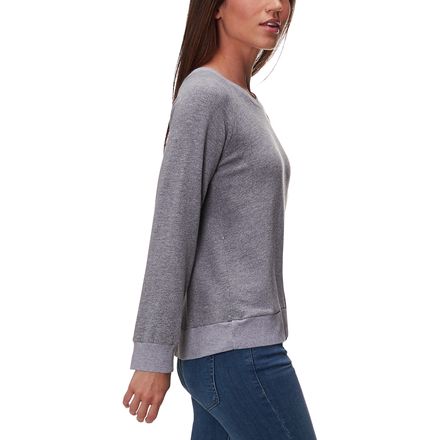 Monrow - Sweatshirt with Lace Up Back - Women's