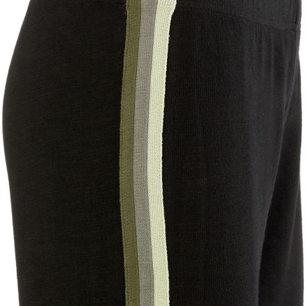 Monrow - Supersoft Neutral Stripe Elastic Waist Sweat Pant - Women's