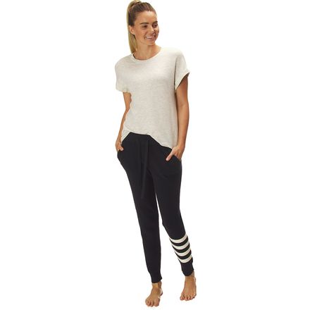 Monrow - Striped Sporty Sweatpant - Women's