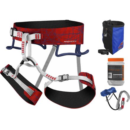 Mad Rock - Mars Harness 4.0 Deluxe Climbing Package - Red