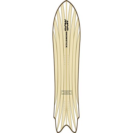 Moss Snowstick Wing Swallow Fish Bone Snowstick - Snowboard