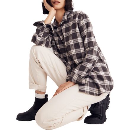 Madewell - Swingy Oversized Ex-BF Flannel - Women's