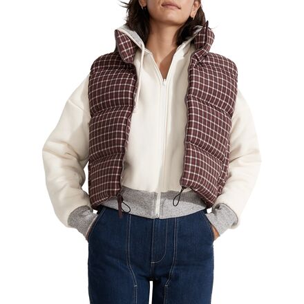 Madewell - Plaid Puffer Vest - Women's