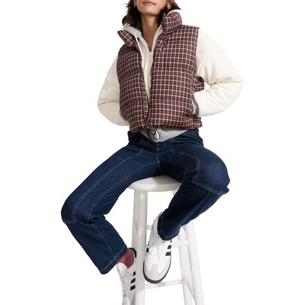 Madewell - Plaid Puffer Vest - Women's