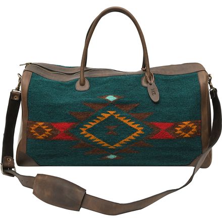 MZ Fair Trade - Wild West Leather and Wool Duffel Bag - Women's