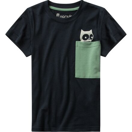 Namuk - Pluto Merino Pocket T-Shirt - Kids' - True Navy/Northern Lights