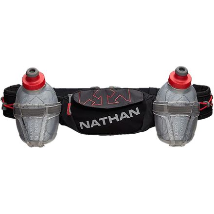 Nathan - Trail Mix Plus Insulated Hydration Belt - Black/High Risk Red
