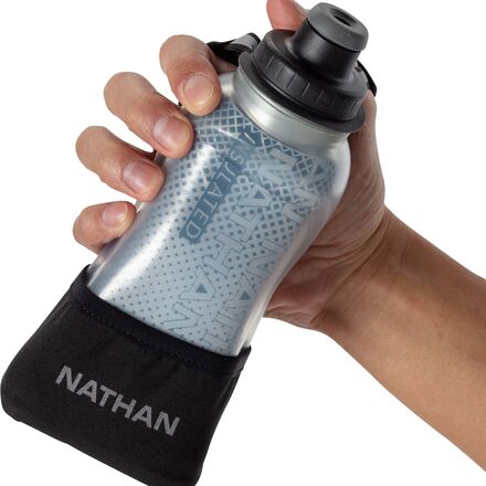 Nathan - Quick Squeeze Lite 12oz Insulated Bottle - Black/Marine Blue