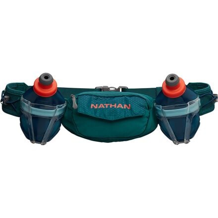Nathan - Trail Mix Plus 2.0 0.5L Lumbar Pack - Storm Green/Hot Red